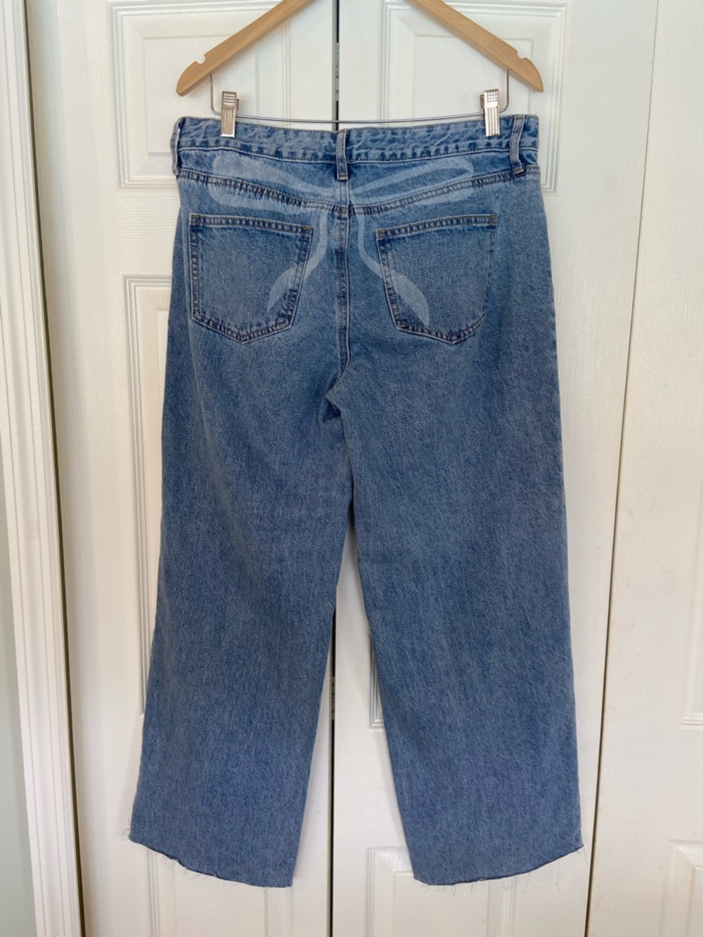 Ashley Mason Wide-Leg Medium Blue Denim Jeans - Picture 3 of 3